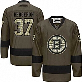 Glued Boston Bruins #37 Patrice Bergeron Green Salute to Service NHL Jersey,baseball caps,new era cap wholesale,wholesale hats